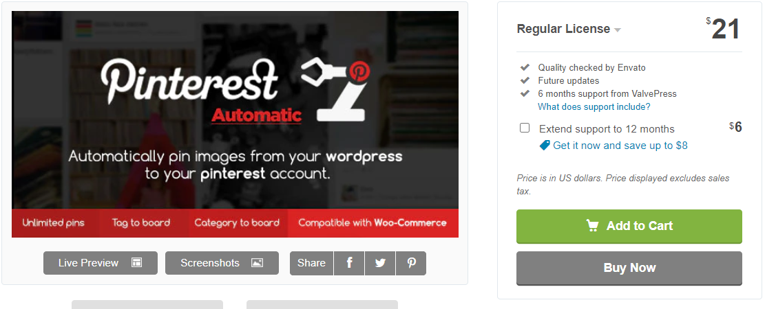 Pinterest Automatic Pin WordPress Plugin