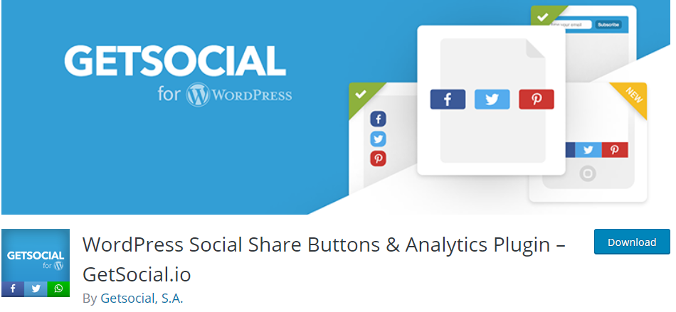 Boutons de partage social WordPress et plugin d'analyse