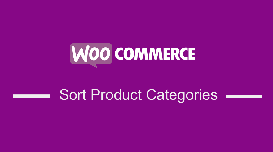 Sortați categoriile de produse WooCommerce