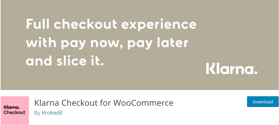 Klarna Checkout لـ WooCommerce