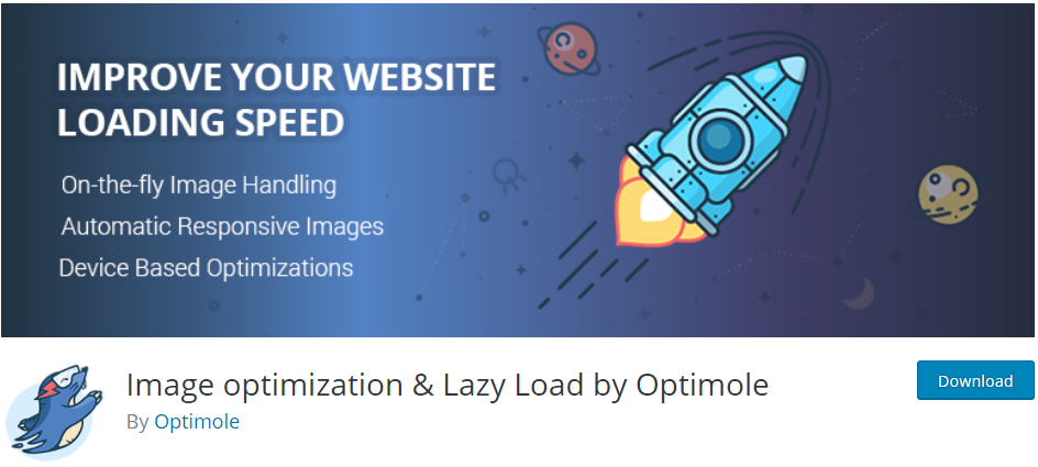 Optimizarea imaginii și Lazy Load de către Optimole