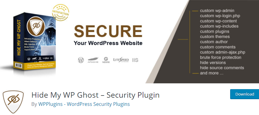 Nascondi My WP Ghost migliori plugin anti-spam per WordPress