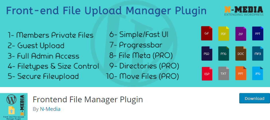 Plugin per la gestione dei file front-end