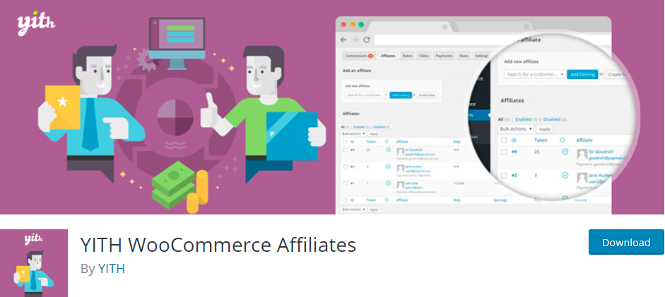 Afiliații YITH WooCommerce