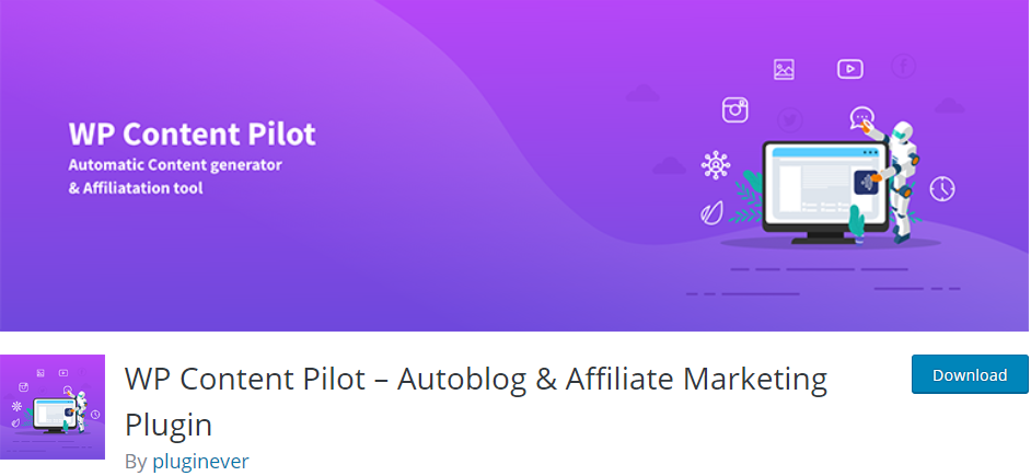 WP Content Pilot – Plugin pentru autoblog și marketing afiliat