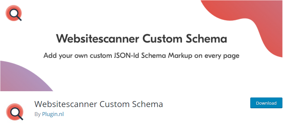 Schemă personalizată pentru Websitescanner