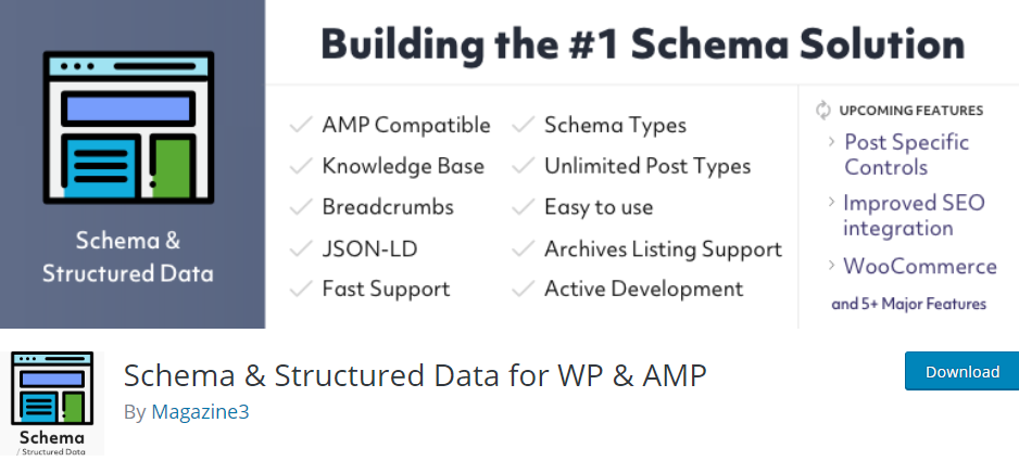 Schemă și date structurate pentru WP și AMP