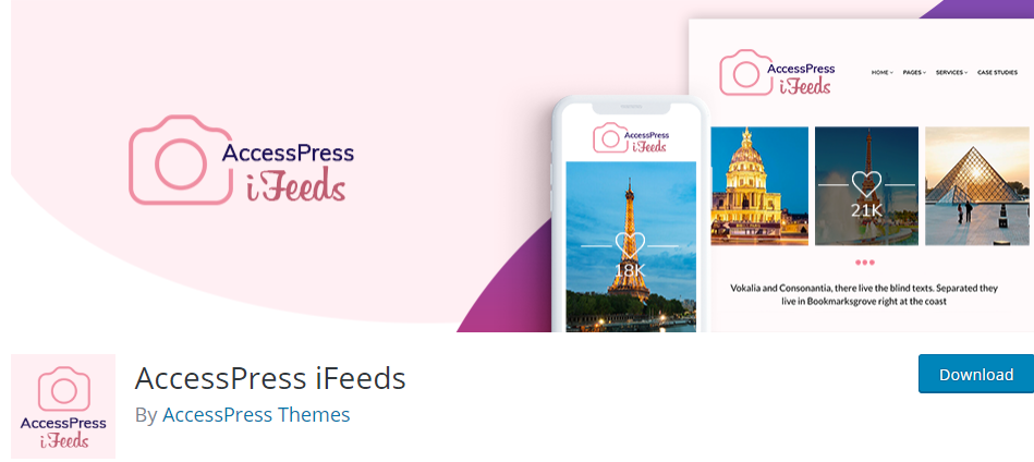 AccessPress iFeeds I migliori plugin per Instagram