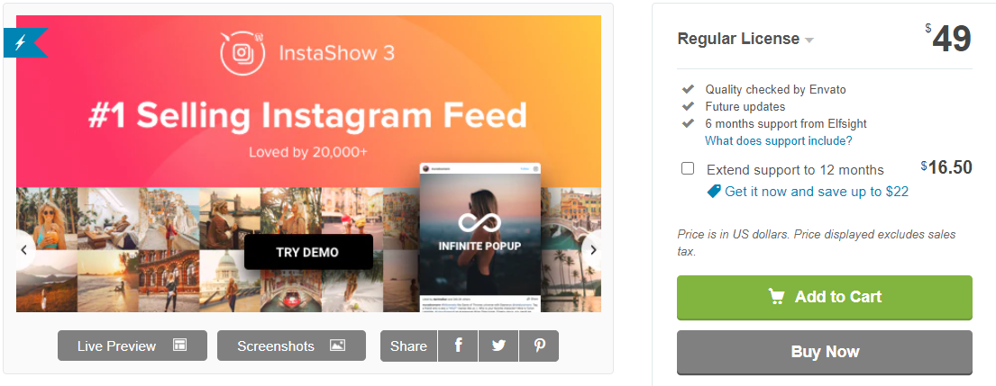 Feed di Instagram - Galleria Instagram di WordPress