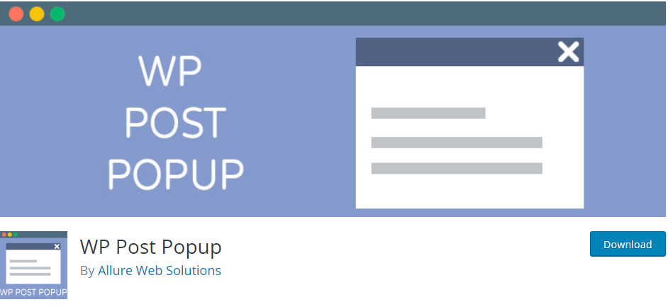 Popup WP Post