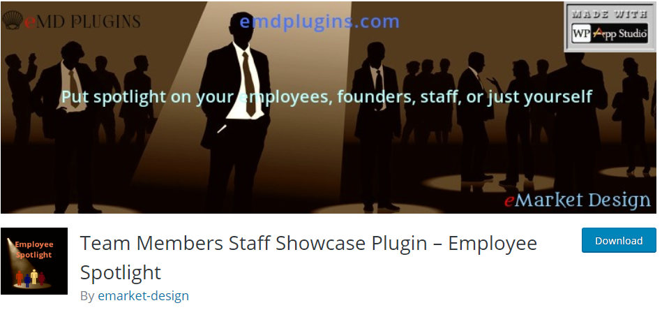 Team Members Staff Showcase Plugin