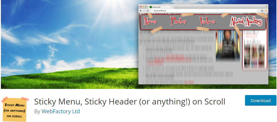 Sticky Menu, Sticky Header (lub cokolwiek!) w Scroll