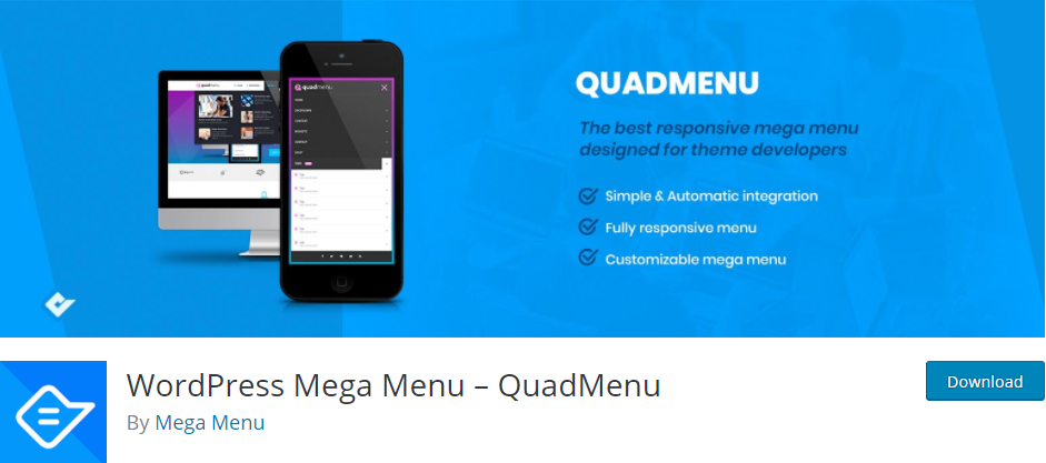 Mega menu WordPress – QuadMenu