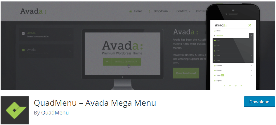 QuadMenu – Avada Mega Menu