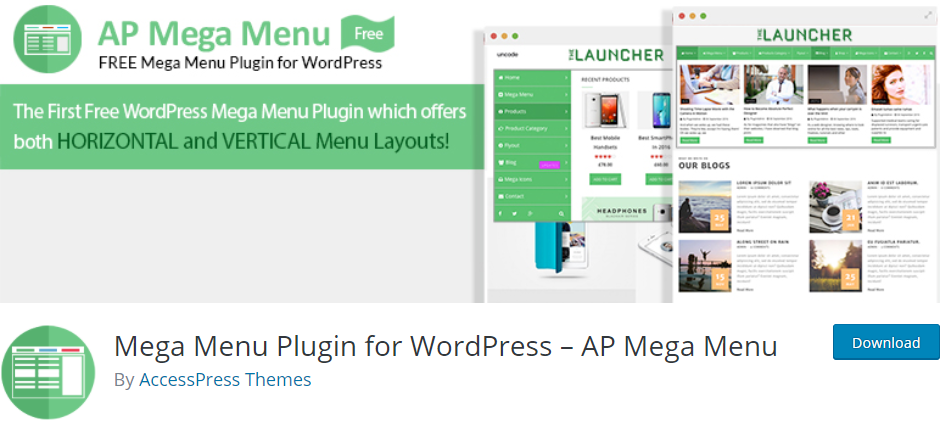 Wtyczka Mega Menu dla WordPress – AP Mega Menu