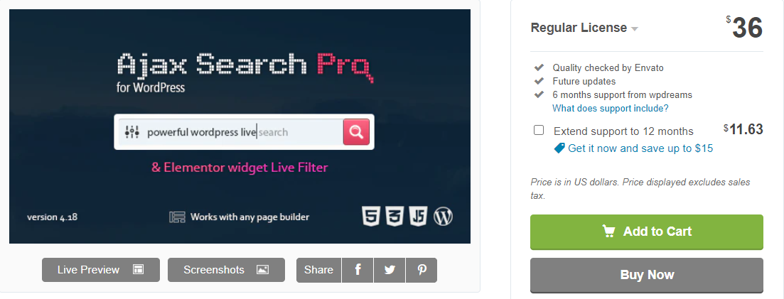 AJAX Search Pro dla WordPress