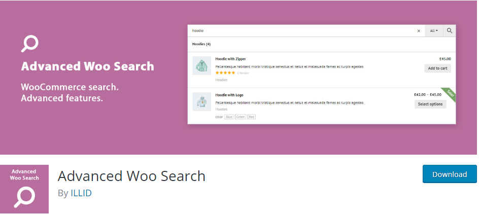 Advanced Woo Search najlepsze wtyczki wyszukiwania WordPress