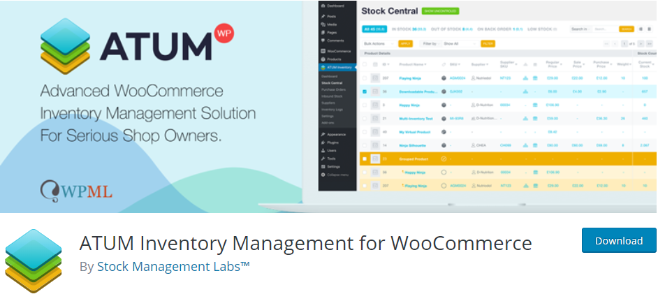 Managementul inventarului ATUM pentru WooCommerce