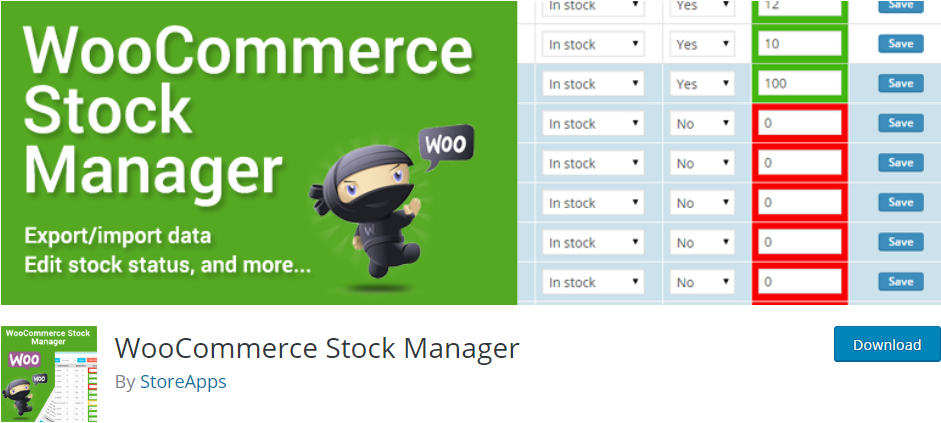 Manager de stoc WooCommerce