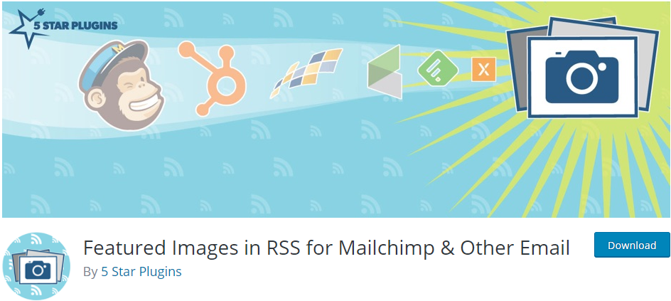 Ausgewählte Bilder in RSS für Mailchimp und andere E-Mails