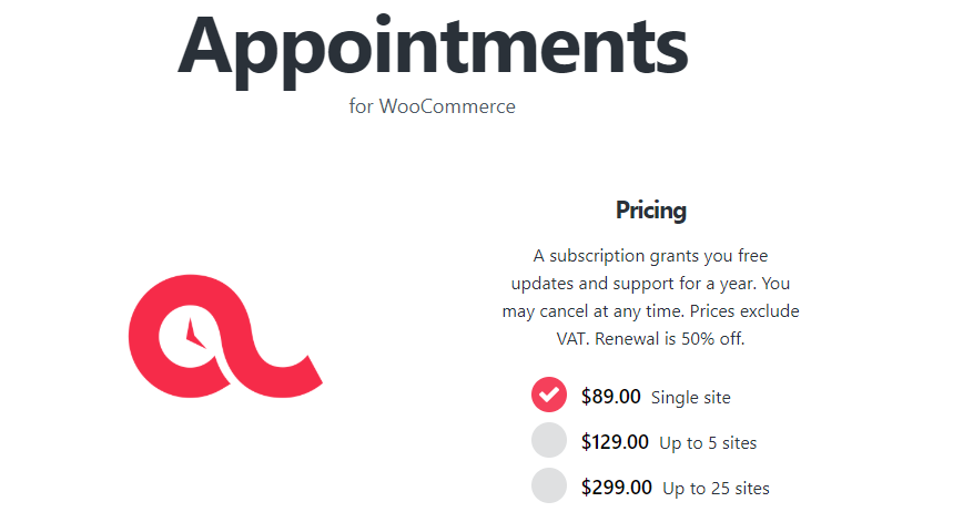 Programări WooCommerce