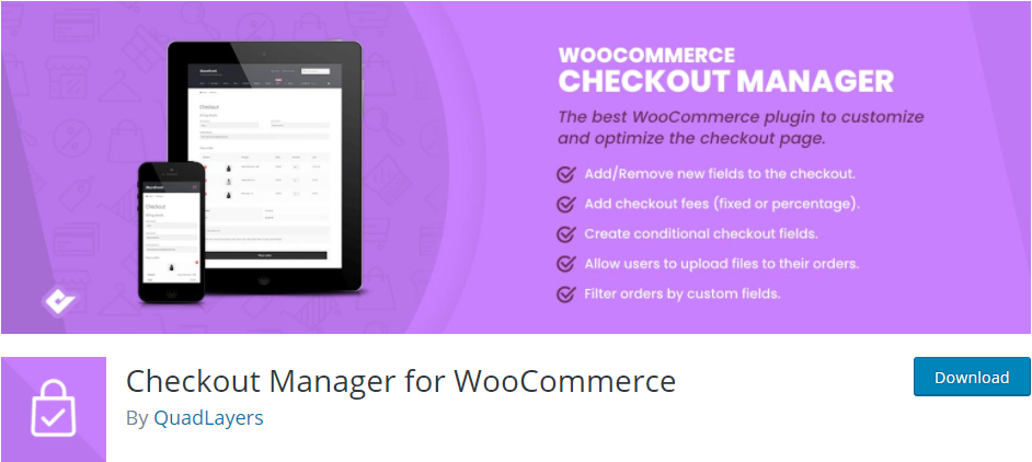 WooCommerce Checkout Manager