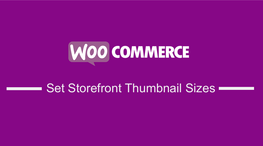 WooCommerce 스토어 프론트 썸네일 크기 설정