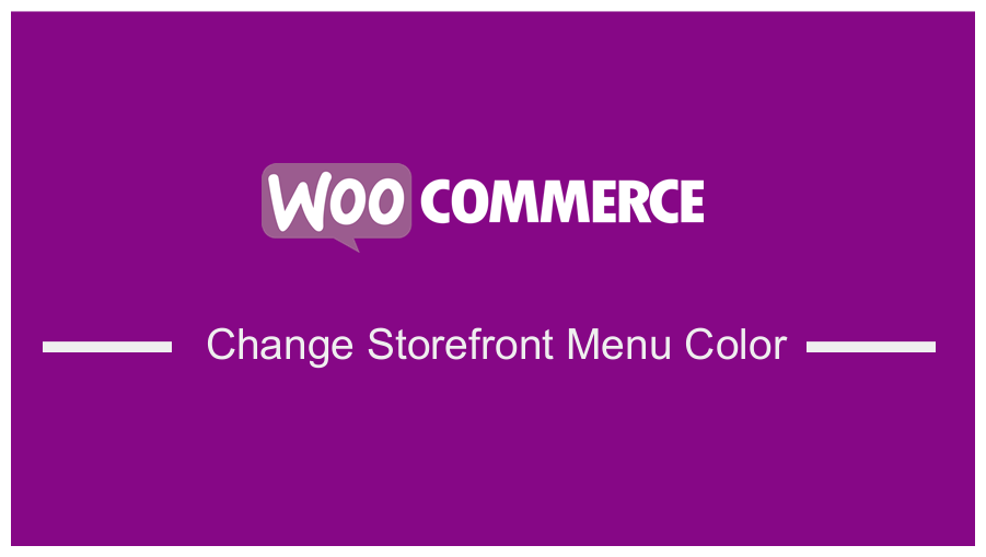 Como alterar a cor do menu WooCommerce Storefront