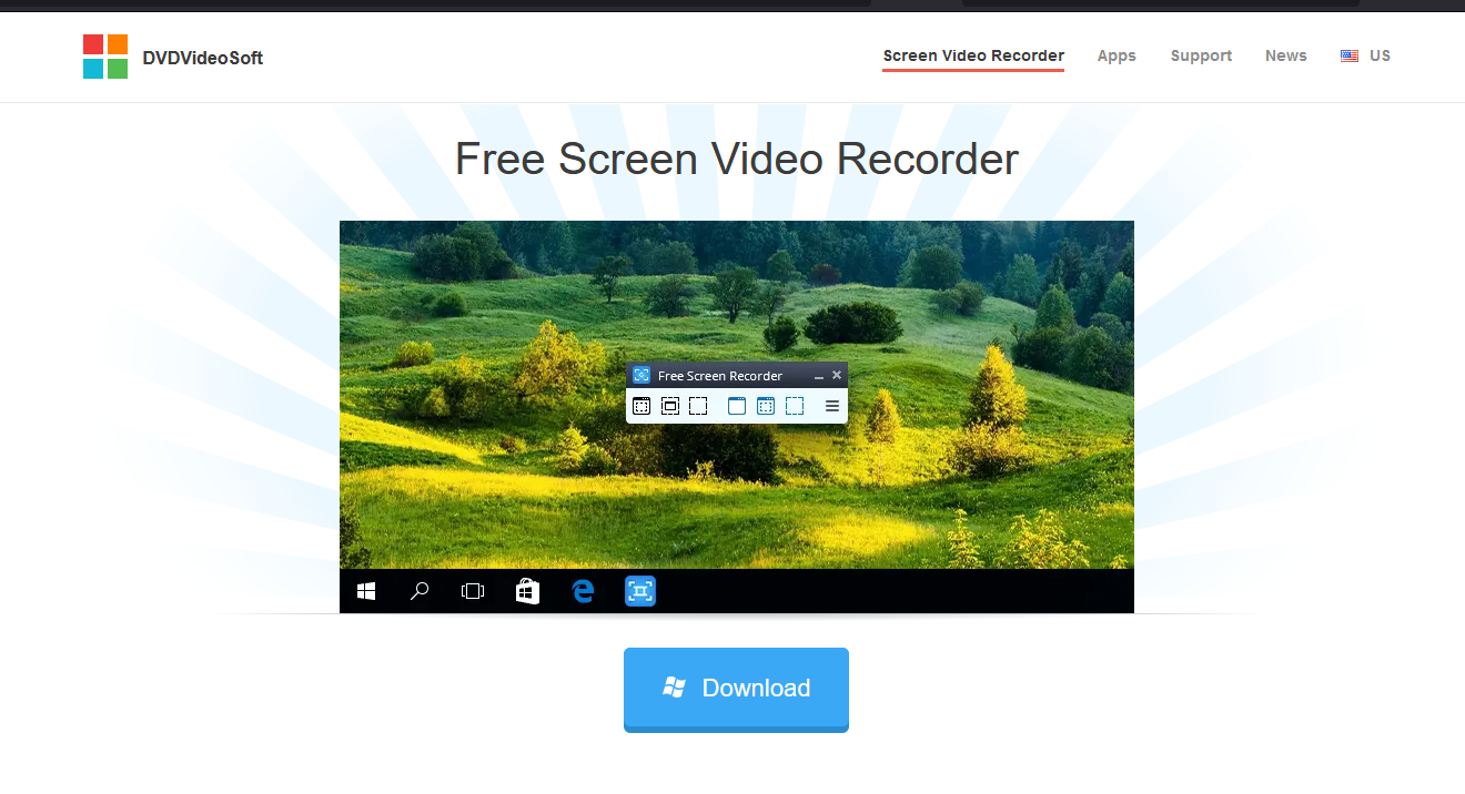 Бесплатное средство записи видео с экрана DVDVideoSoft