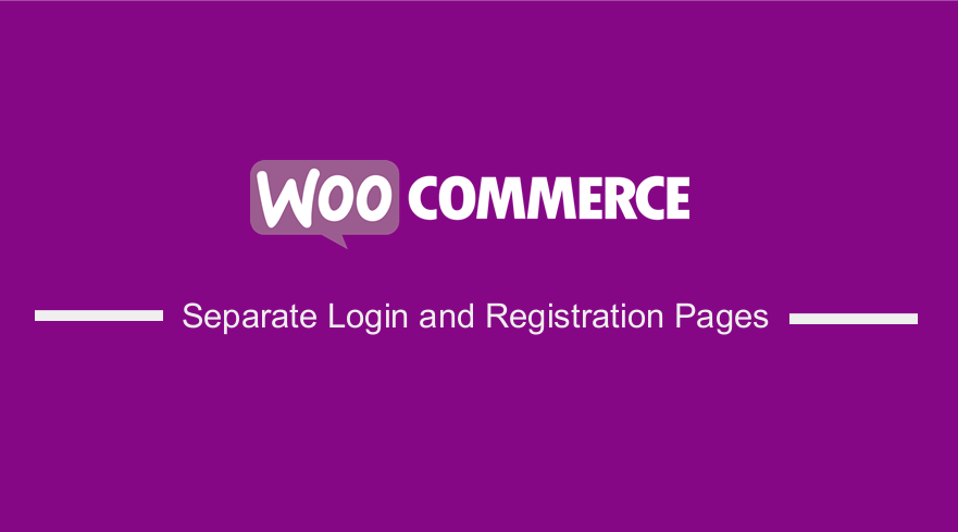 Отдельные страницы входа и регистрации в WooCommerce