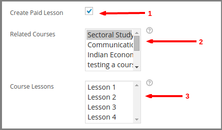 painel de aulas pagas