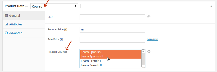 learndash بالطبع المنتج