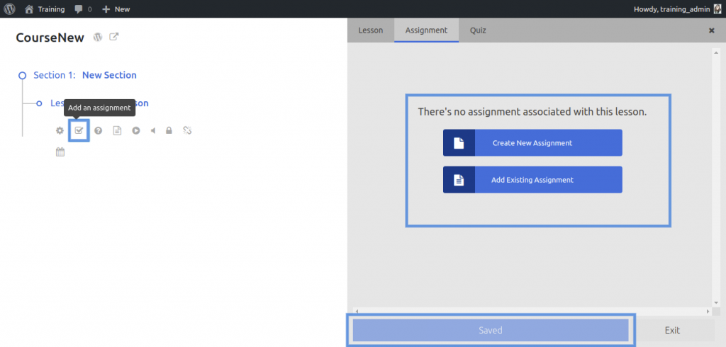 Configuración de tareas en LifterLMS