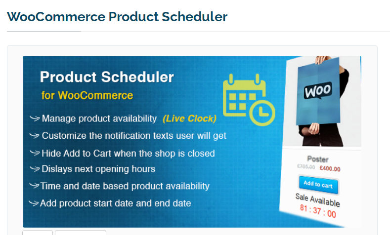 Planificateur de produits WooCommerce