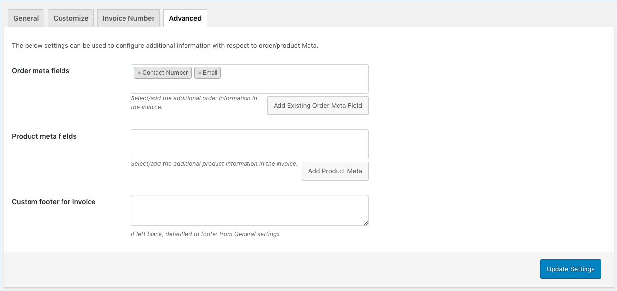 WooCommerce Invoice/Pack Slip-Invoice Advanced