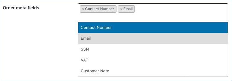 WooCommerce Invoice：Pack Slip-Invoice Advanced-Order 元字段