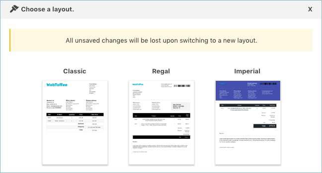 Tata Letak Faktur WooCommerce