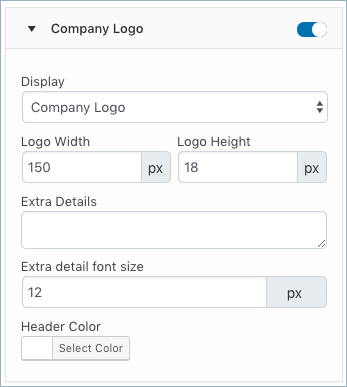 Facture WooCommerce - Personnaliser l'onglet - Champs du logo de l'entreprise