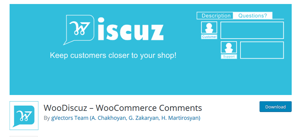 Plugin de commentaires WooDiscuz