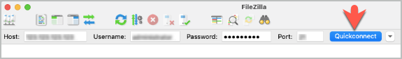 Quickconnect-in-fileZilla