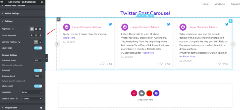 Twitter Carousel