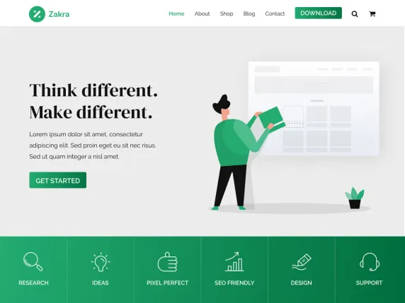 Zakra WordPress theme