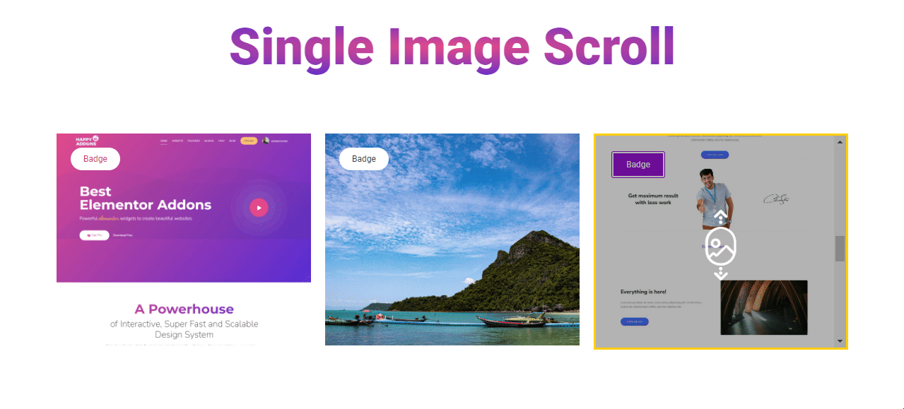 Single Image Scroll