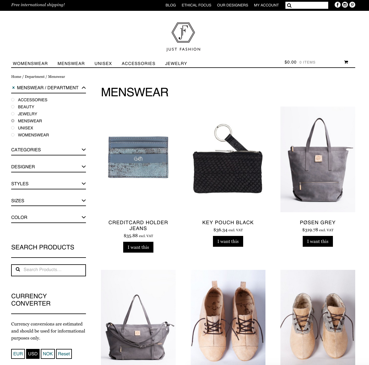 Just Fashion stützt sich auf ein untergeordnetes Thema, um Storefront nach ihren Wünschen anzupassen.