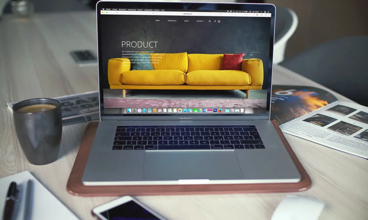 gambar sofa untuk dijual di situs eCommerce