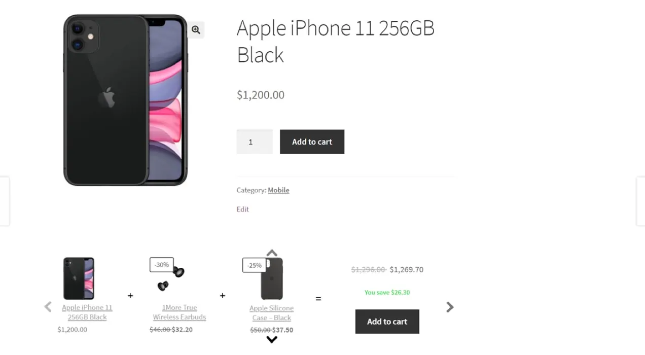 przeceniony pakiet Apple iPhone z etui i słuchawkami