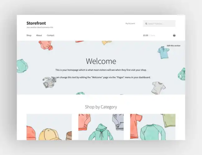 Das Storefront-Theme von WooCommerce