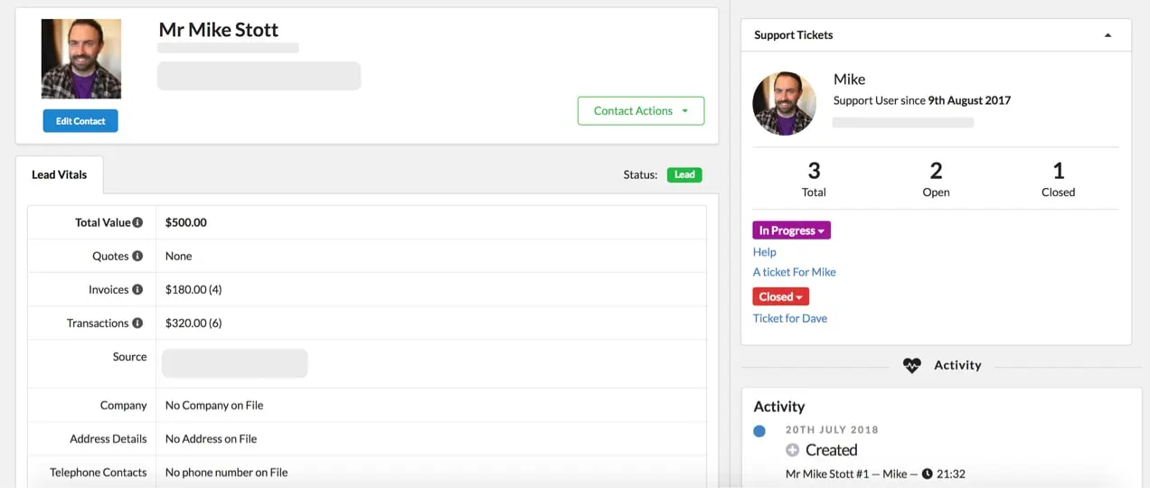 การจัดการลูกค้า WooCommerce CRM