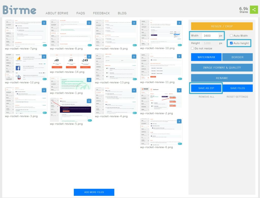 Comment redimensionner et compresser plusieurs images en ligne avec des sites Web - Étape 1