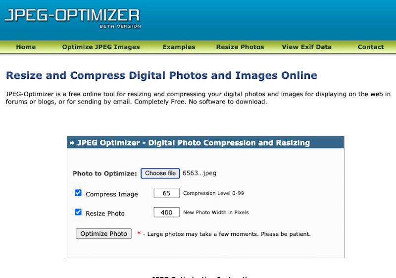 Fuente: Optimizador de JPEG